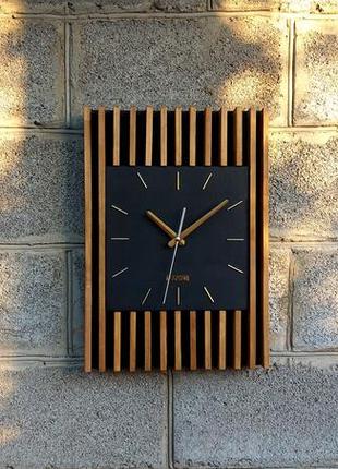 Сучасний годинник в стилі ретро, дерев'яний годинник, годинник...