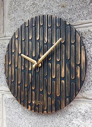 Сучасний круглий дерев'яний годинник, настінний годинник, унік...