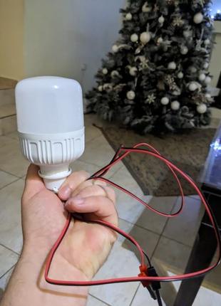 Кемпинг LED лампа 12V 15W (лампа без акб) лампочка от аккумуля...