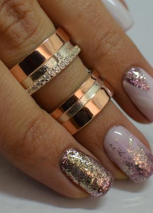 Обручальные кольца парные с вставками из золота (Пара)