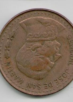 Монета Аргентина 100 песо 1980 года