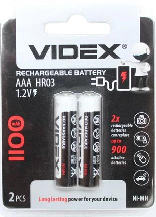 Аккумуляторная батарея VIDEX 1100mAh AAA HR3 1.2V Ni-Mh