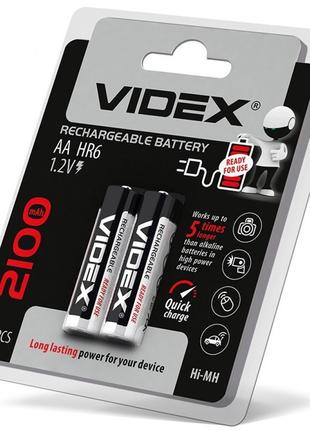 Аккумуляторная батарея VIDEX 2100mAh АА HR6 1.2V Ni-Mh