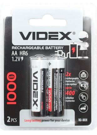 Аккумуляторная батарея VIDEX 1000mAh АА HR6 1.2V Ni-Mh