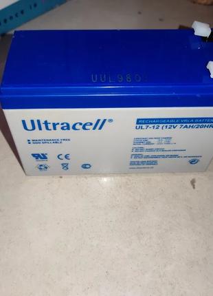 Ultracell 12V 7A АКБ Гелевый Аккумулятор 12 Вольт 7 Ампер BATT...