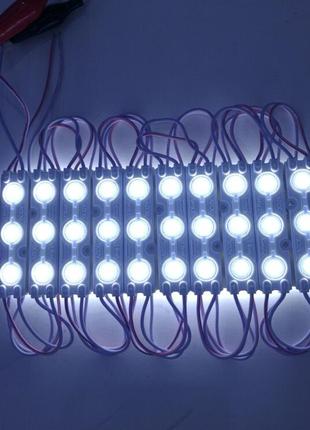 Светодиодный модуль Белый (smd5730 3шт, 66мм) LED модуль 5730,...