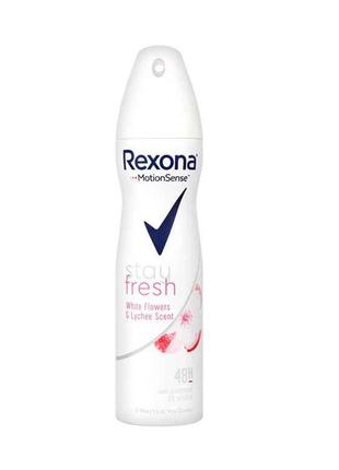 Дезодорант (Спрей) жіночий 150 мл Білі Квіти Та Лічі ТМ REXONA