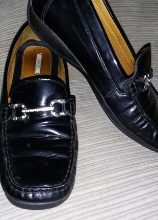 Великолепные кожаные туфли (лоферы, мокасины) geox размер 39 (...
