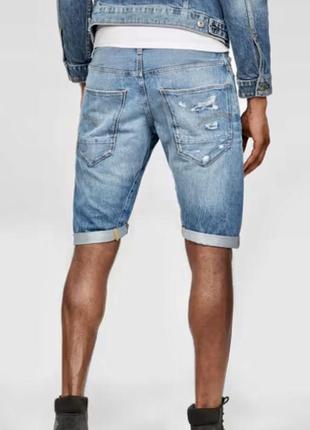 Шорты джинсовые g-star raw arc 3d 1/2 shorts. w32