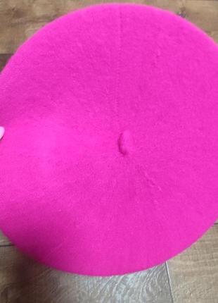 Берет жіночий малиновий рожевий  54-58см