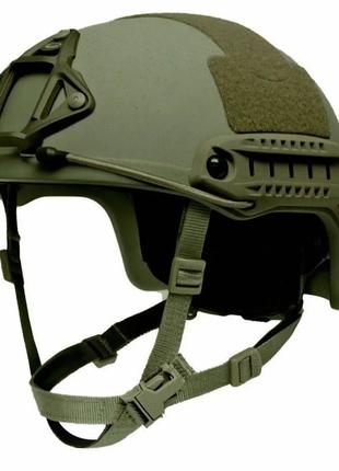 Тактичний шолом каска Fast/Mich NIJ IIIA (розмір L) Оливковий