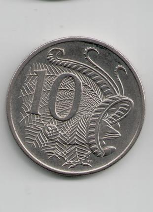 Монета Австралия 10 центов 1999 года