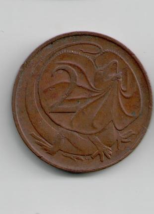 Монета Австралія 2 центи 1966 року