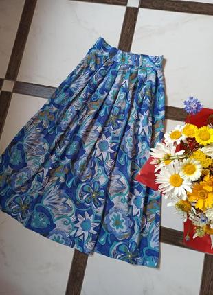 Легкая юбка в цветочный принт