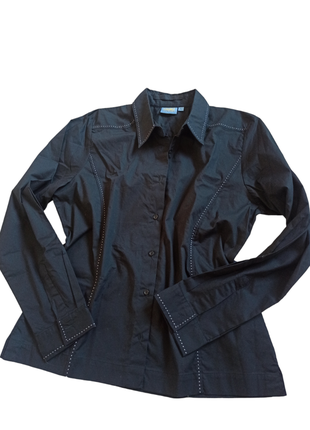 Стрейчева блузка з відстрочками greenvillage, сорочка жіноча