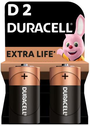 Батарейка Duracell D LR20 щелочная 2шт. в упаковке (81545439/5...