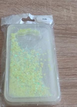 Чехол Glitter жидкий блеск для Samsung Galaxy J1 2016 / J120
