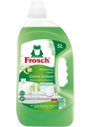 Средство для ручного мытья посуды Frosch Зеленый лимон 5 л
(40...