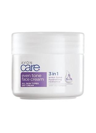 Денний крем для обличчя «рівний тон» care avon, 100 ml