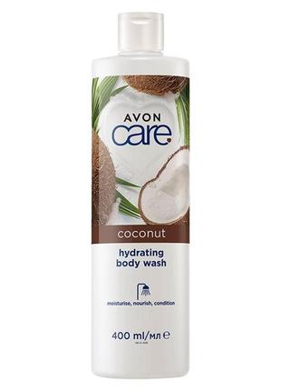 Гель для душа "масло кокоса. восстановление" care avon, 400 ml