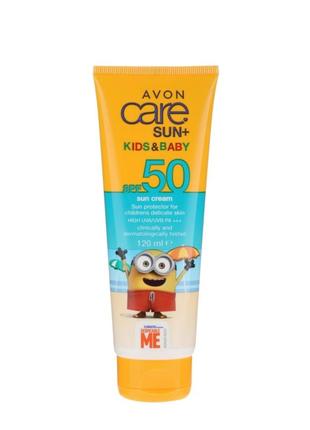 Солнцезащитный крем для детей с spf 50 avon care sun+