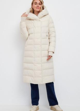 Женское пальто SAN CRONY 778-603 Стеганное Молочное