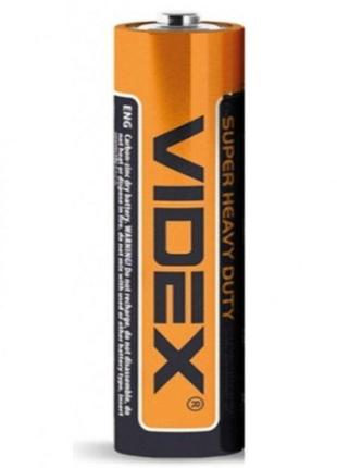 Батарейка солевая VIDEX R6P/AA 1.5V, (1шт)