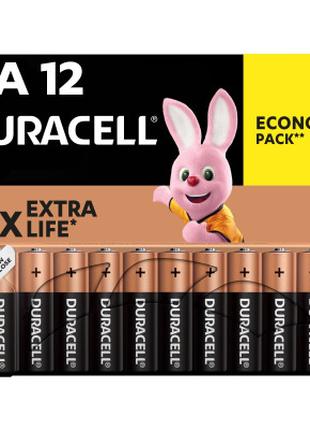 Батарейка Duracell AA лужні 12 шт. в упаковці (5000394006546 /...