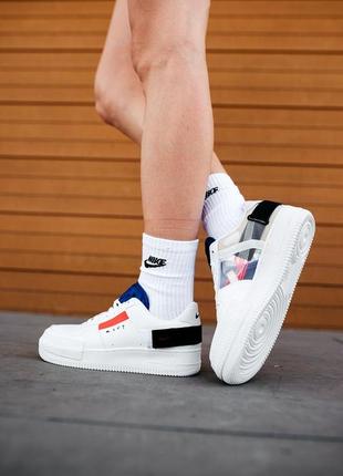 Новые женские белые кроссовки nike n354 air force 1 low white ...