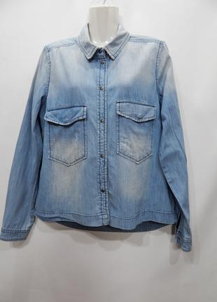 Рубашка фирменная женская джинс сток Vintage ANTI BLUE UKR 48-...