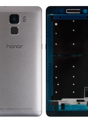 Корпус для Huawei Honor 7, черный, серебристый