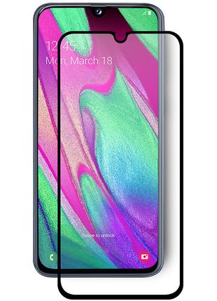 Захисне скло Full screen для Samsung Galaxy A40, Black