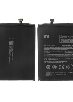 Акумулятор BN31 для Xiaomi Mi A1, Redmi Note 5A, Li-Polymer, 3...