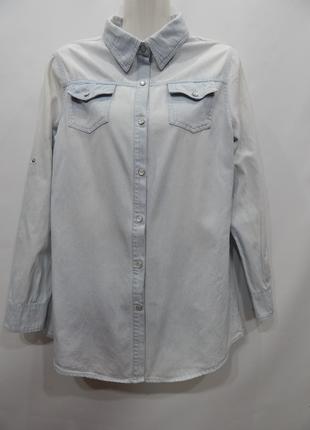 Рубашка фирменная женская джинс сток Vintage UKR 48-50 р.006TR...