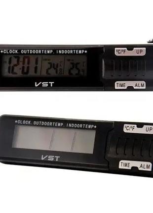 Часы-термометр VST-7065 внешний и внутренний датчик