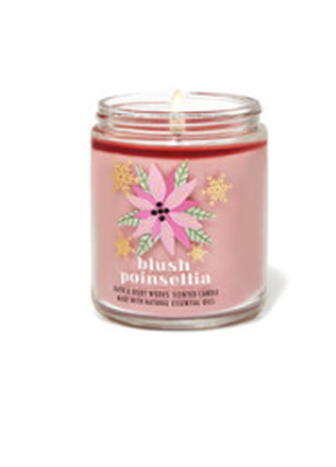 Свічка на 1 гніт bath and body works blush poinsettia