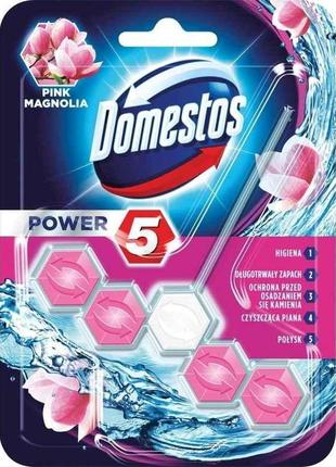 Блок для туалетів 1шт Power 5 Крижана магнолія 55г ТМ Domestos