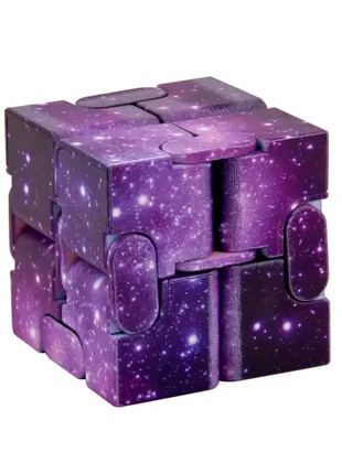 Кубик конструктор антистресс цвет фиолетовый космос infinity (...