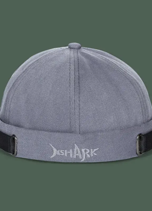 Docker cap кепка докера без козырька "акула" серая