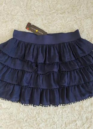 Легкая стильная юбка юбка cache cache, франция, р.l/xl