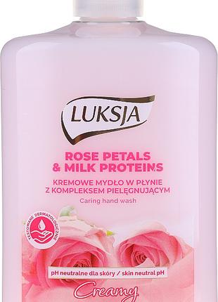 Рідке крем-мило троянда Luksja Rose Petals&Milk; Proteins Hand...