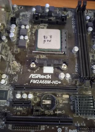 Материнська плата asrock fm2a68m-hd