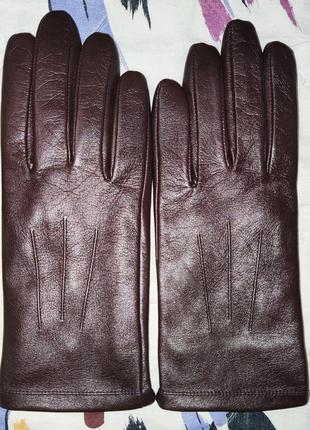 Кожаные перчатки marks&spencer