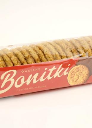 Печенье овсяное с шоколадом Bonitki 210г (Польша)