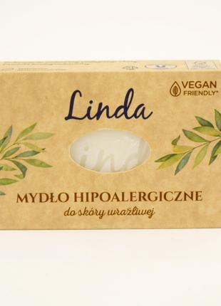 Мило гіпоалергенне для чутливої шкіри Linda 100 г Польща