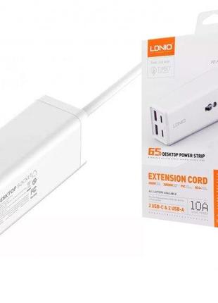 Сетевое зарядное устройство LDNIO SC1418 EU Plug 2 USB-C + 2 U...