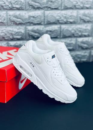 Nike Air Max 90 Кросівки чоловічі Білі універсальні кроси Найк