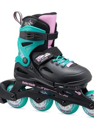 Ролики Rollerblade Fury 2024 black-sea green (29-33)