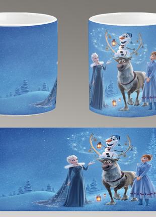 Чашка белая керамическая "Холодное Сердце" Frozen ABC