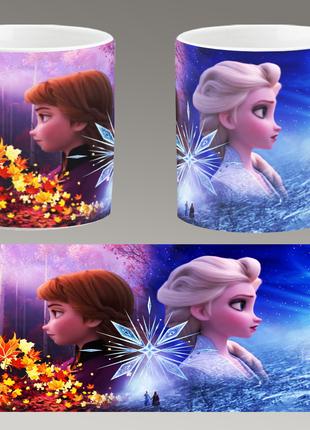 Чашка біла керамічна "Холодне Серце" Frozen ABC